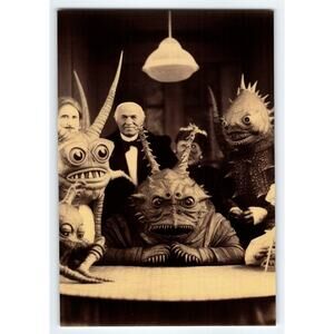 Halloween Monsters Vintage Style 4x6 Glossy Photo Horror Costume